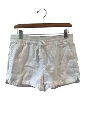 J. Crew White Linen Blend Shorts Size Small
